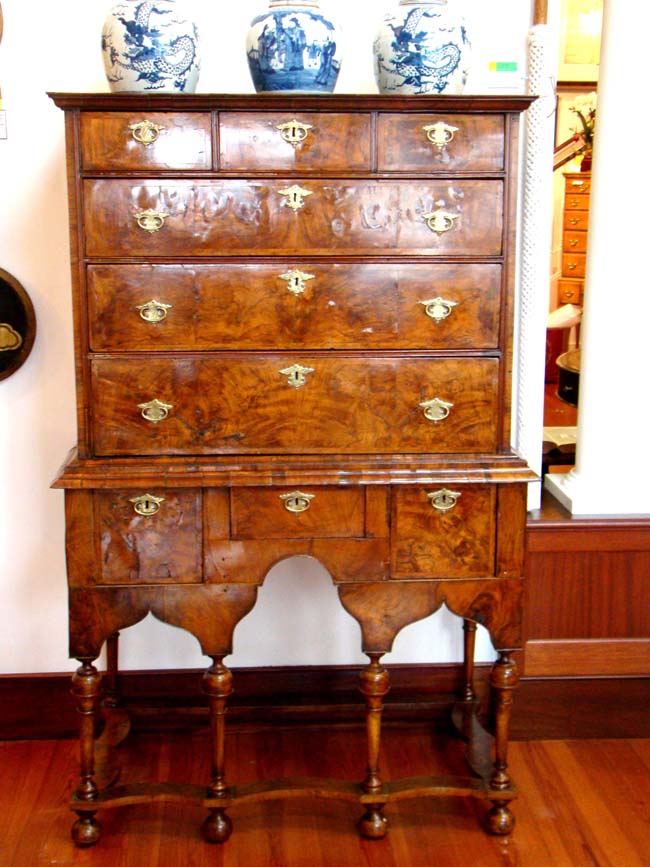 A William and Mary Walnut Chest on Stand circa 1690